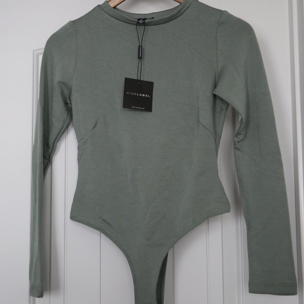 JLUXLABEL SAGE BODY SUIT (M), BRAND NEW!